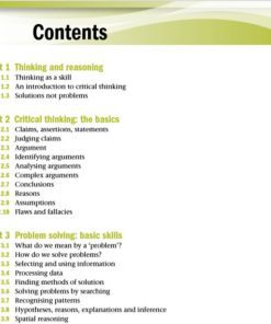 Thinking Skills Problem Solving EBook