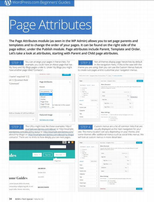 Page Attributes