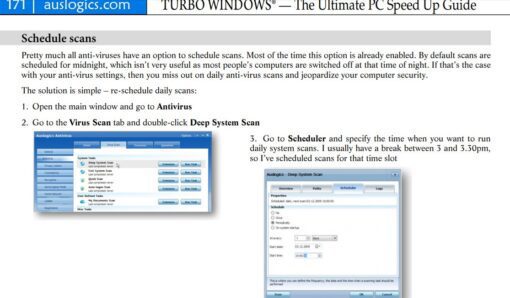 Schedule Scans to spped up your PC Windows 10