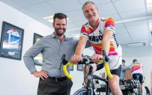Phil Burt, who spent 12 years as British Cycling’s head of physiotherapy and another five years as consultant physiotherapist to Team Sky, with the injury-riddled 